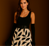 Mintlis women's cotton satin Jewel dress, sizes (36-46)
