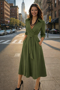 Vestido Rania strech de algodon licra, 4 colores tallas (36-50)