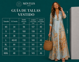 Vestido Gabriela chiffon camisero cruzado estampados, tallas (34-48) vídeo