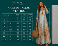 Vestido Gabriela chiffon camisero cruzado estampados, tallas (34-48) vídeo