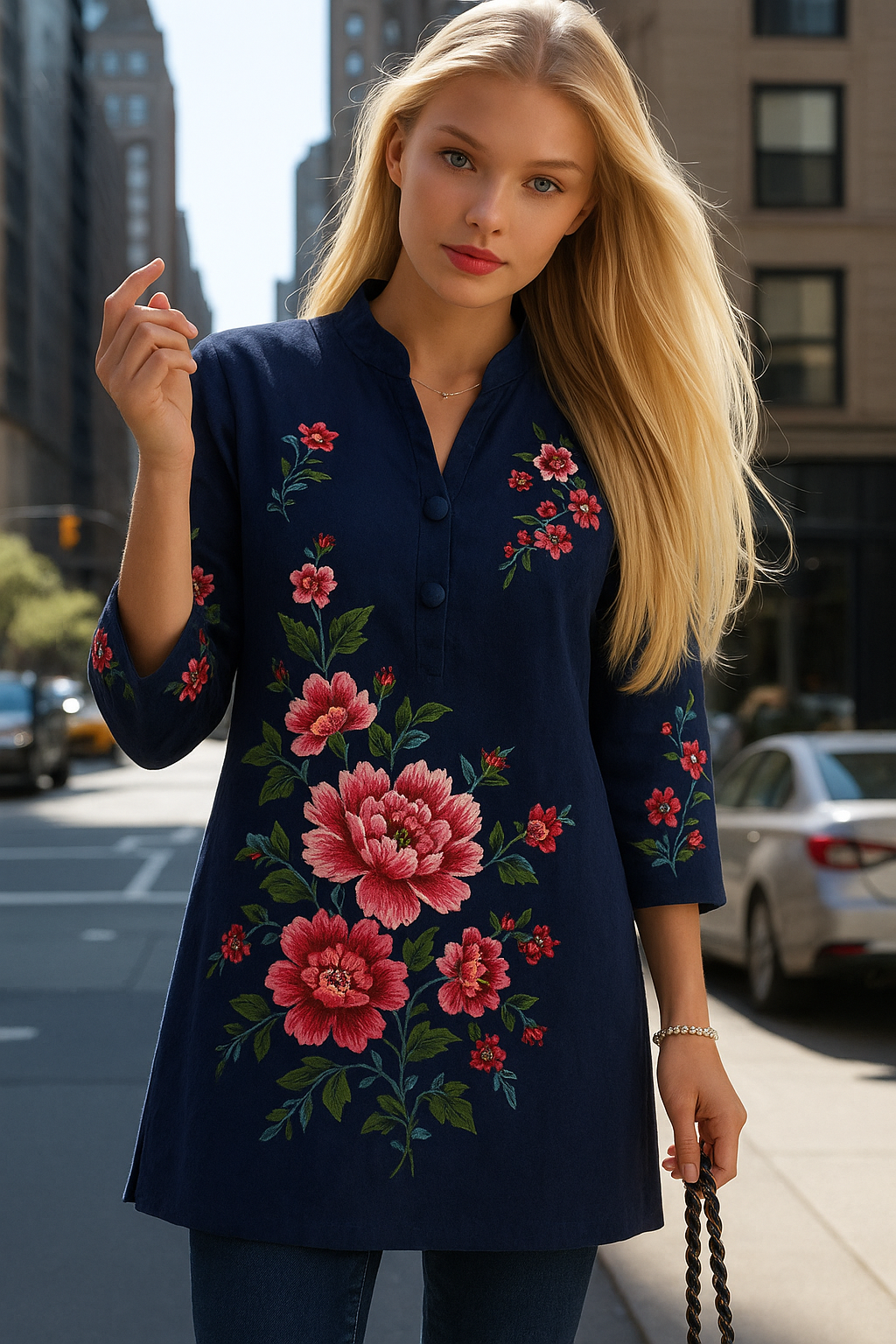 Sicilia party sequin shirt, 5 sizes (36-46)