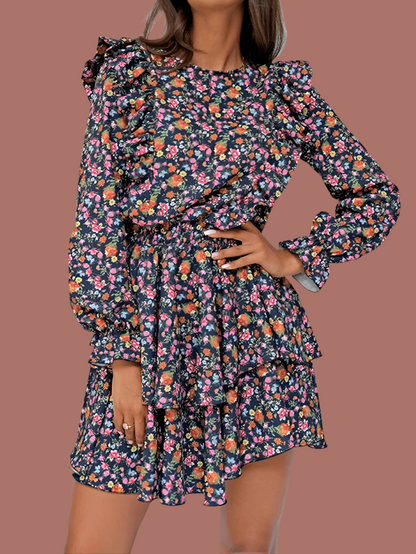 Pradera flower dress, size (38-40) free shipping 48/72 hrs