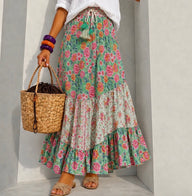 Falda Happy estampados y, 4 estampados talla única 64 cm a 110cm cintura elástica, video