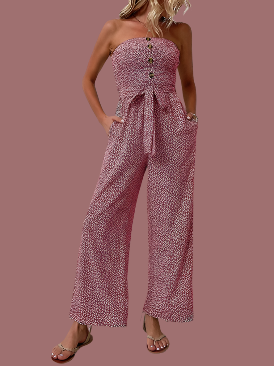 Elastic Romeo jumpsuit, honeycomb front and back, 7 colors, 5 sizes