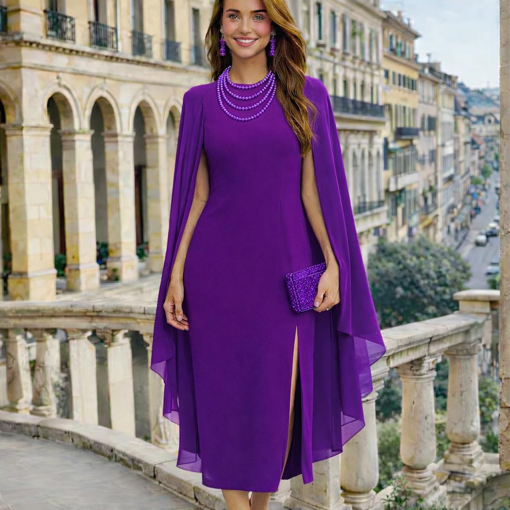 Vestido Florencia, de grasa y crepe de algodón licra, tallas (34-50)