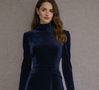 Vestido Mencia terciopelo con bolsillos tallas (36-46)