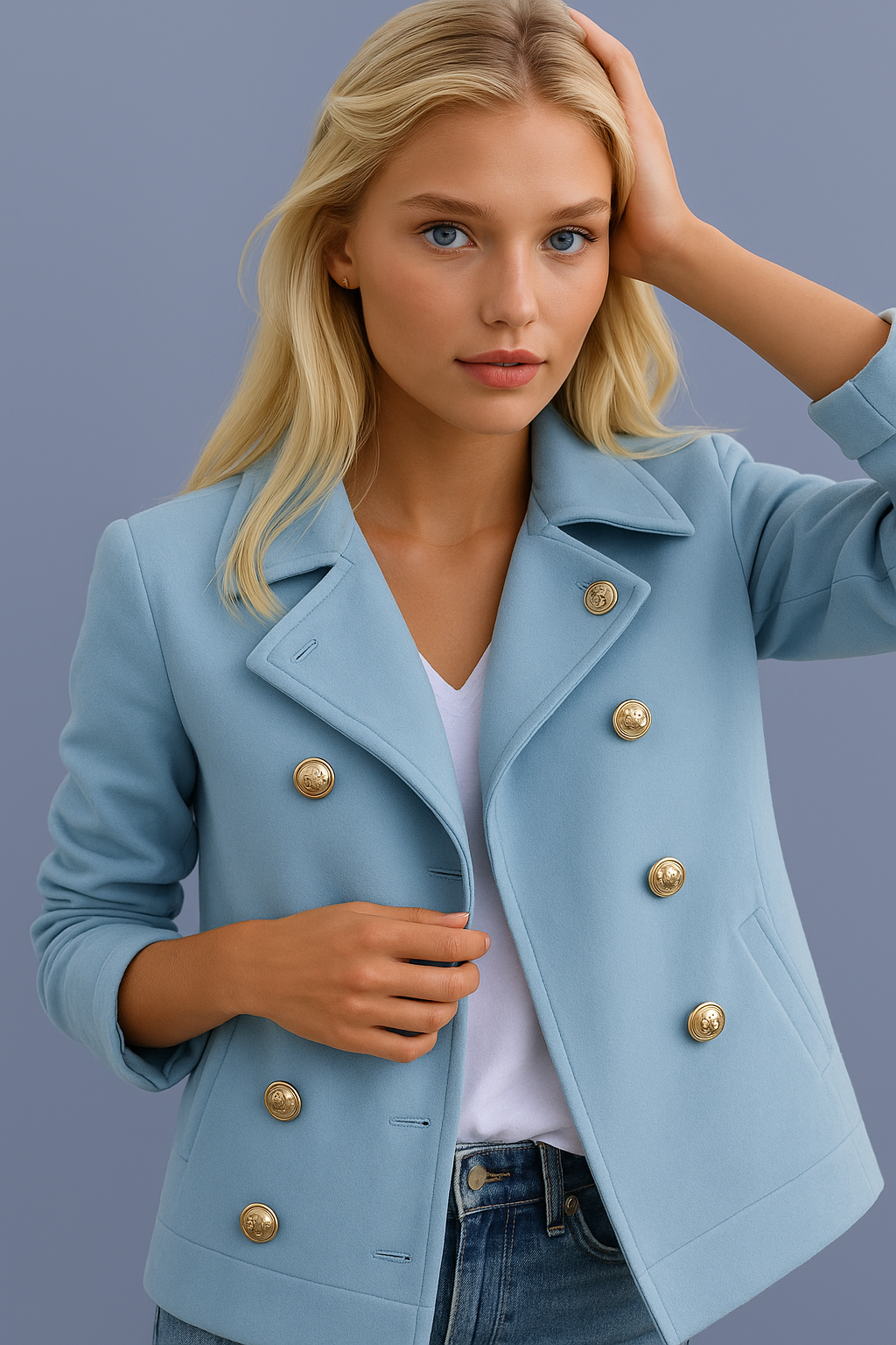 Mintlis mujer, lana chaqueta Poland, 6 colores, tallas (36-50)made in Portugal