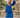 Mintlis mujer, crepe de gasa crotchet, vestido Aisha azul, tallas (36-44)