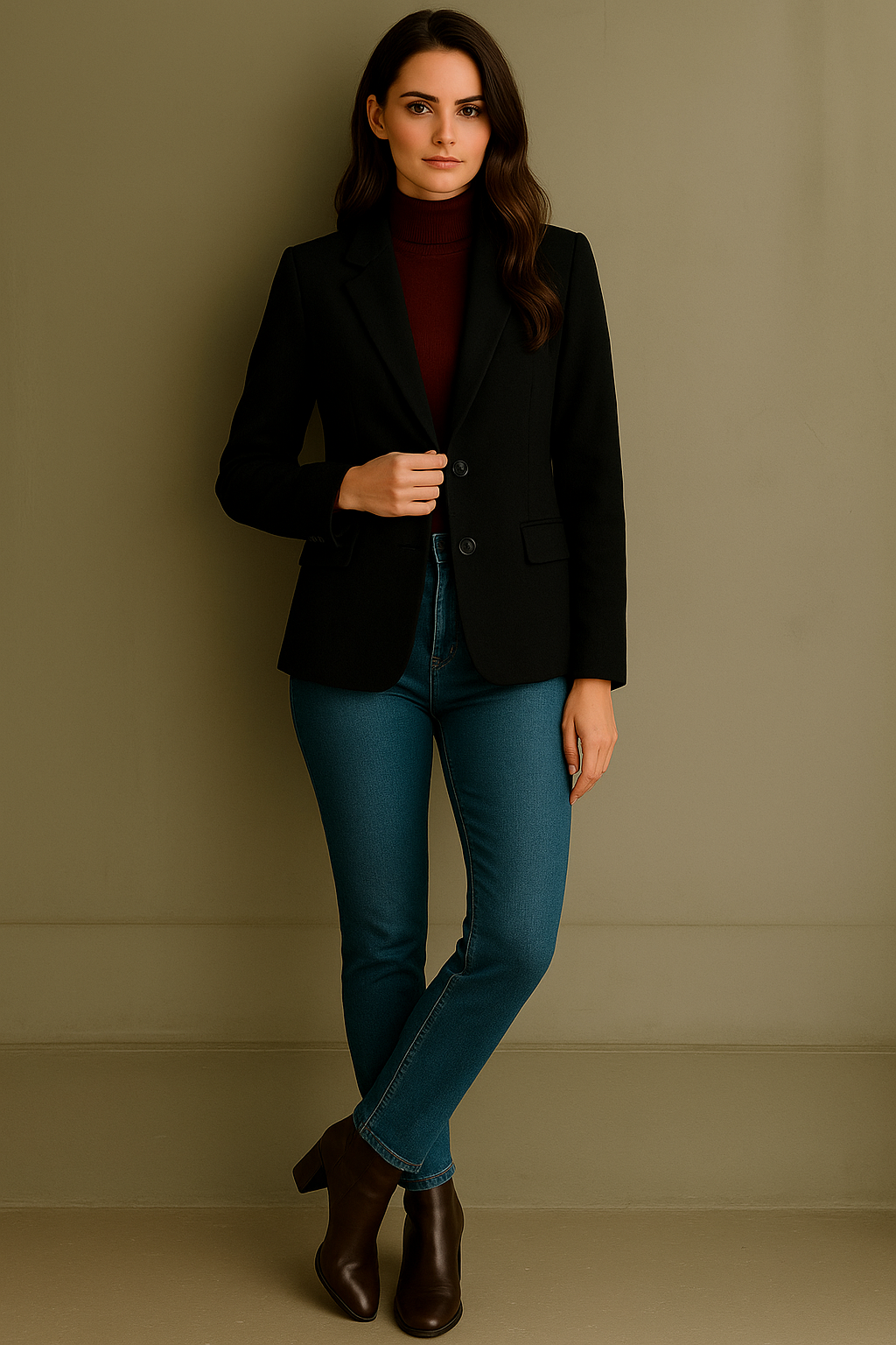 London jacket in cotton wool knit, sizes (36-48)