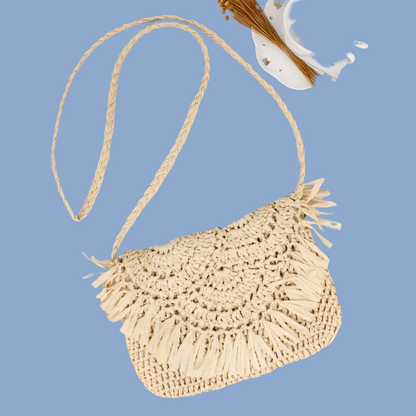 Alejandra raffia shoulder bag, 2 models