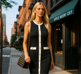 Mintlis mujer, punto licra vestido Casilda, tallas (36-44)