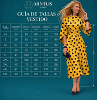 Vestido Yellow lunar punto algodón licra, tallas (34-52) video