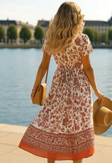 Vestido Saturday de algodón, 2 estampados, tallas(36-46)(video)