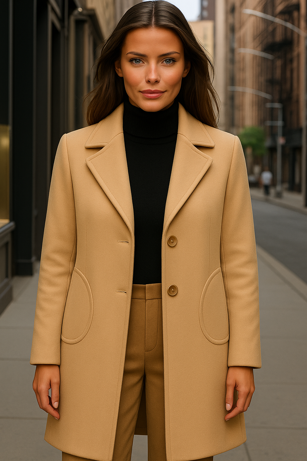 100% wool, Grace frock coat, 6 colors, sizes (36-48)