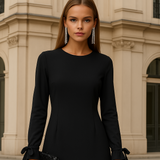 Vestido Katy de algodón licra, 3 colores, tallas (36-46)