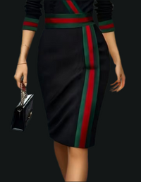 Mintlis mujer, algodón licra spandex con fajín vestido Milanese, tallas (36-48)