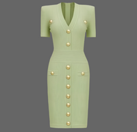 Vestido Cameron de punto de licra spandex adelgazante, 6 colores, tallas (36-46) made in Oporto