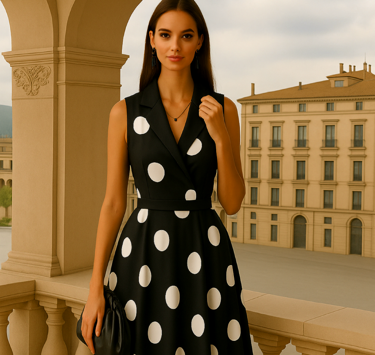 Vestido Amia, algodón licra, 3 colores tallas (36-48)