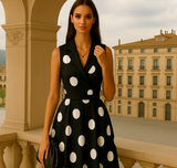 Vestido Amia, algodón licra, 3 colores tallas (36-48)