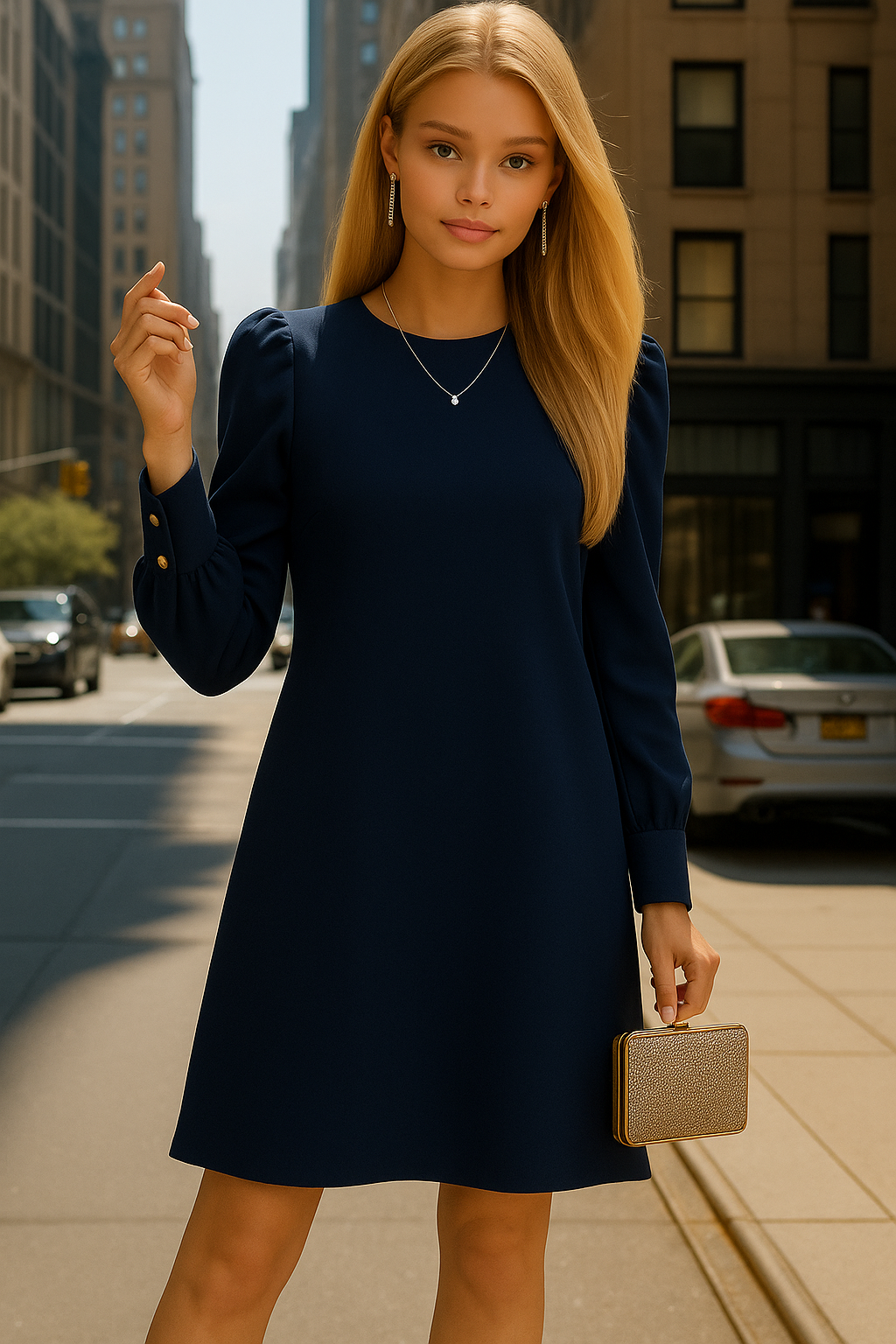 Hillary Satin Dress with sash, sizes (36-46) 3 colors