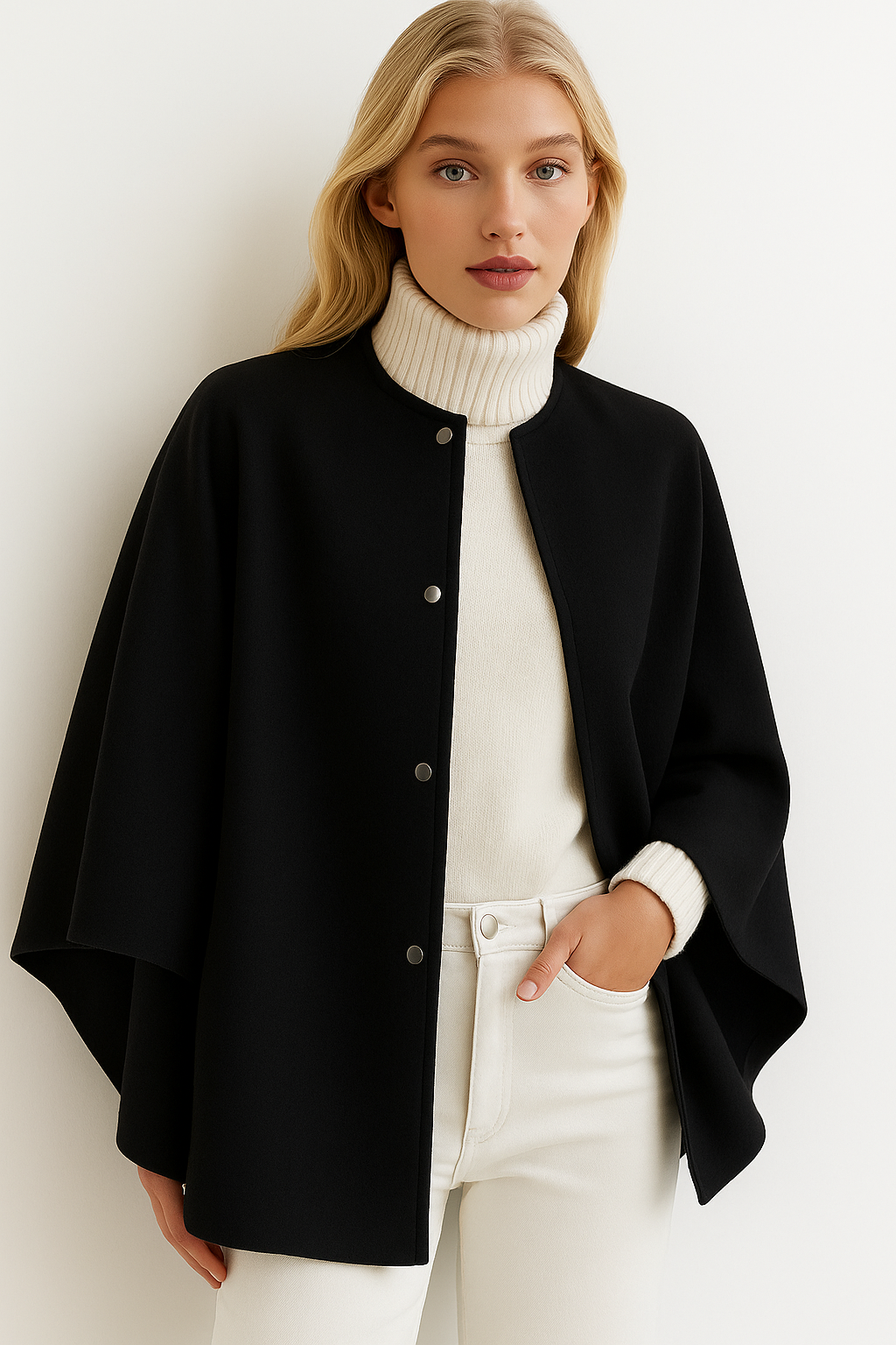 Anna wool cape jacket sizes (36-50)
