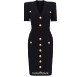 Vestido Cameron de punto de licra spandex adelgazante, 6 colores, tallas (36-46) made in Oporto