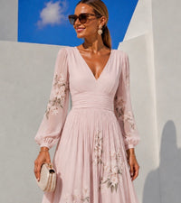 Vestido Suad gasa chiffon 2 estampados, tallas (34-48) vídeo