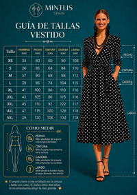 Vestido Romeria cruzado lunares algodón, tallas (34-50) video