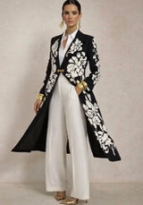 Levita Crazy de flores estampada con broche cierre y bolsillos,tallas (36-48) (vídeo)