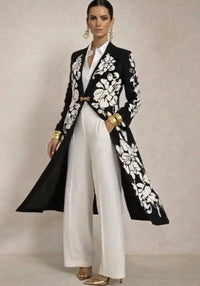 Levita Crazy de flores estampada con broche cierre y bolsillos,tallas (36-48) (vídeo)