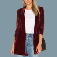 Mintlis mujer, terciopelo chaqueta Chelsea, 3 colores,tallas (36-44)