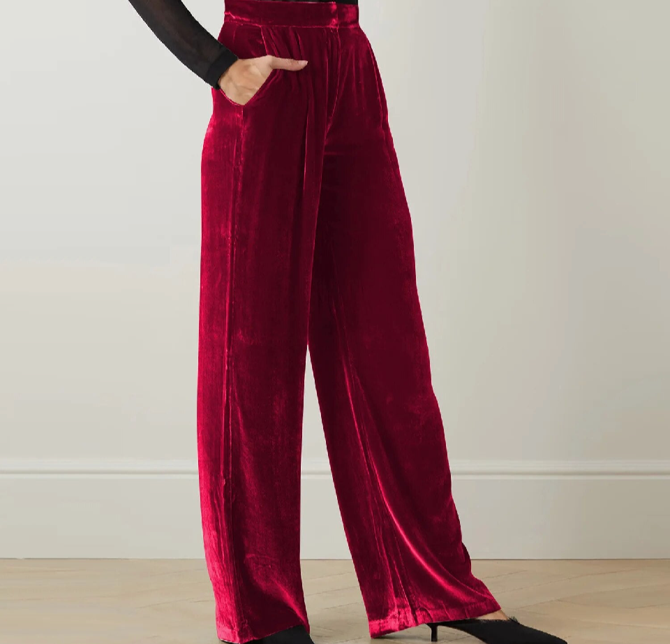 Pantalón CANDY terciopelo licra elástico y en la cintura trasera elasticidad 4 colores , tallas (36-48)