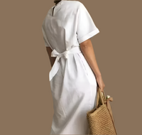 Mintlis mujer, lino de algodón, vestido Aloha, 3 colores, tallas (36-52)