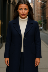 100% wool, Grace frock coat, 6 colors, sizes (36-48)