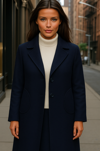 100% wool, Grace frock coat, 6 colors, sizes (36-48)