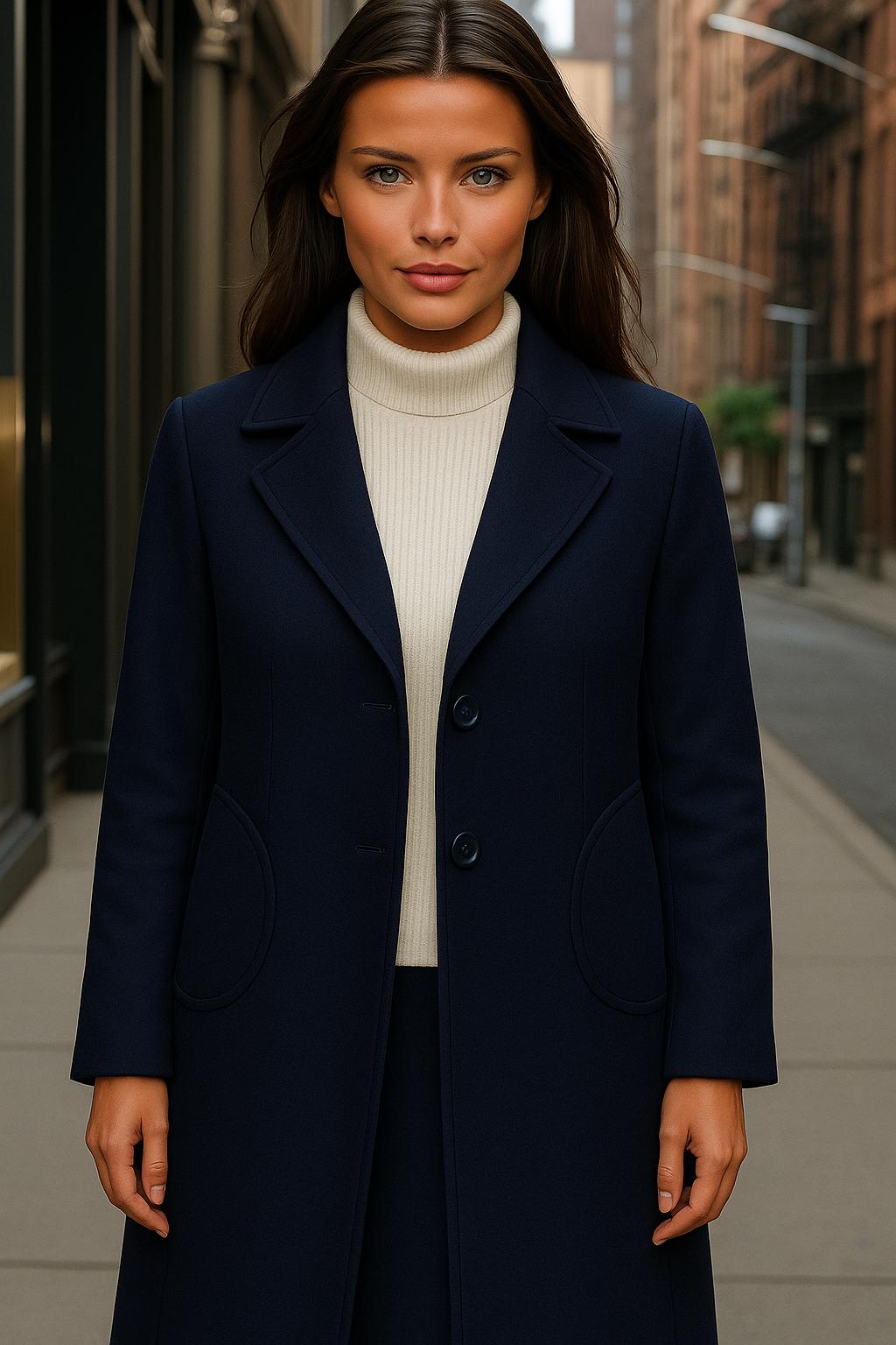 100% wool, Grace frock coat, 6 colors, sizes (36-48)