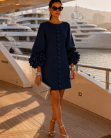 Vestido Positano botones flores, 4 colores, tallas (34-50) video
