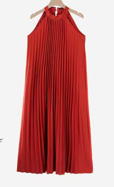 Mintlis mujer, algodon satinado plisado, vestido Indian, 3 colores, tallas (36-50)