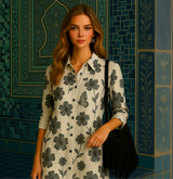 Vestido Tamara flores camisero, 3 estampados, tallas (36-50)