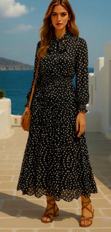 Anabells chiffon dress, sizes (36-50)