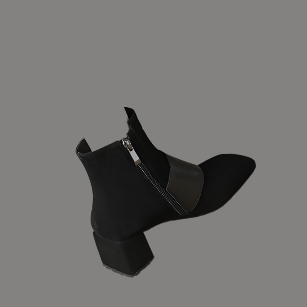 Botin Danielle de ante hebillas, 2 colores, HECHAS A MANO