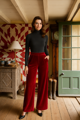 Pantalón CANDY terciopelo licra elástico y en la cintura trasera elasticidad 4 colores , tallas (36-48)