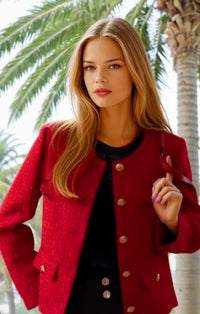 Mintlis mujer, tweed lana, chaqueta Marcia, tallas (36-46)