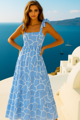 Summer honeycomb dress, 7 checks and prints, sizes (36-44)