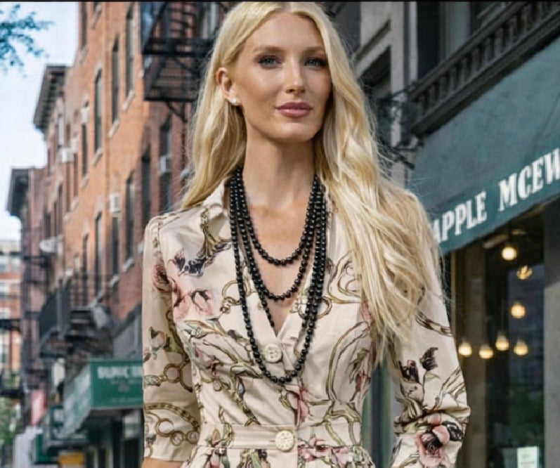 Vestido Bella, de algodón y cintura elástica, 2 estampados , tallas (36-52)