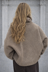 Chaqueta Kimera de lana y piel sintética, tallas (36-46)