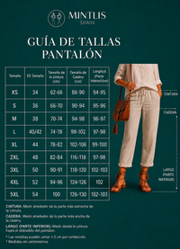 Pantalón Grecia de Lino largos y cintura elástica, 4 colores, tallas (35-54)