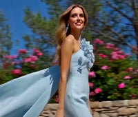 Cinderella dress crepe cotton lycra sizes (36-46)