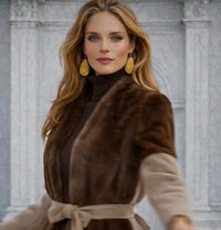 Chaqueta Kimera de lana y piel sintética, tallas (36-46)