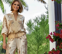 Conjunto 2 piezas Bunny chaqueta y pantalón cintura elástica, tallas (36-50) (vídeo)